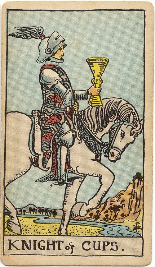 타로 컵 기사 카드(Knight of Cups) 의미 — 마음을 건네러 오는 낭만가