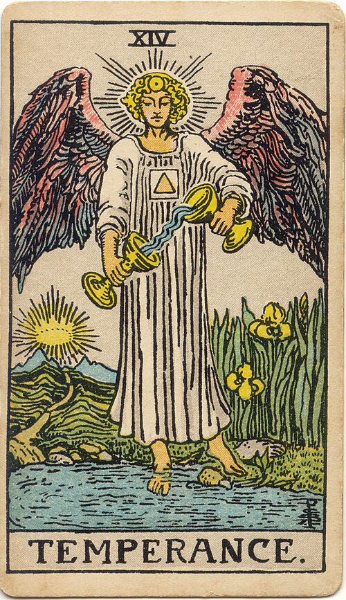 타로 절제 카드(Temperance) 의미 — 섞이고 어우러져 만드는 균형