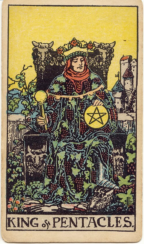 타로 펜타클 왕 카드(King of Pentacles) 의미 — 든든한 안정과 번영의 왕