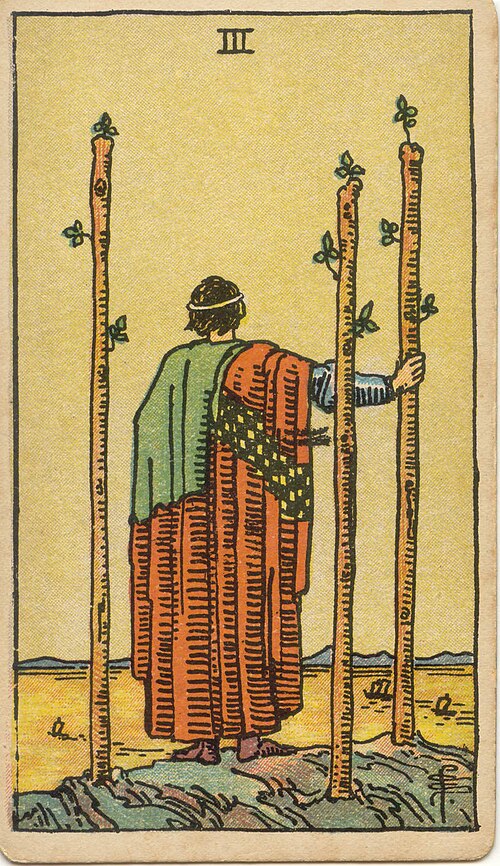 타로 완드 3 카드(Three of Wands) 의미 — 계획이 움직이기 시작하는 순간